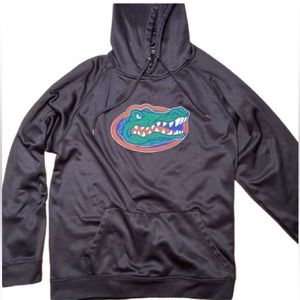 Florida Gators Embroidered Black Fleece Lined Pullover Hoodie Men’s Size L